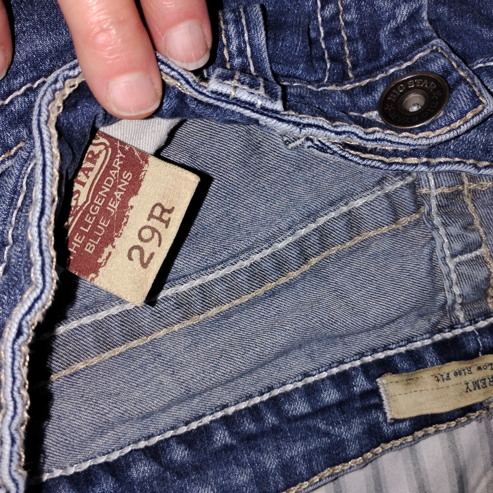Levi's Dark Blue Washed Denim Jeans